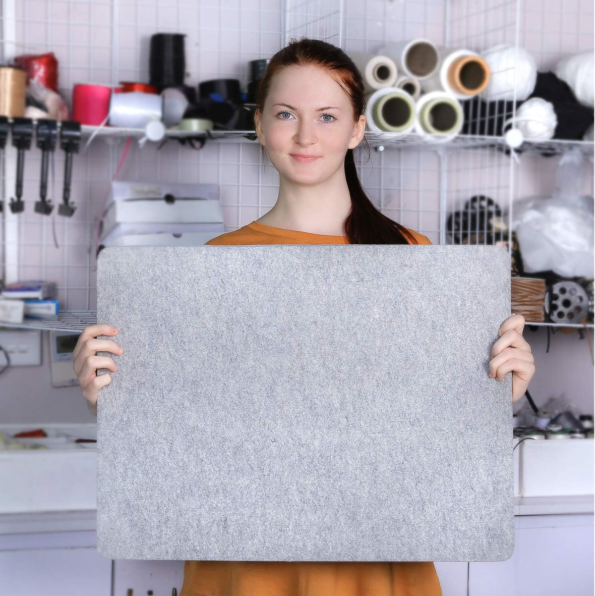 Wool Pressing Pad - 24in x 18in Quilting Ironing Pad - 100% New Zealand Felted Wool Iron Board for