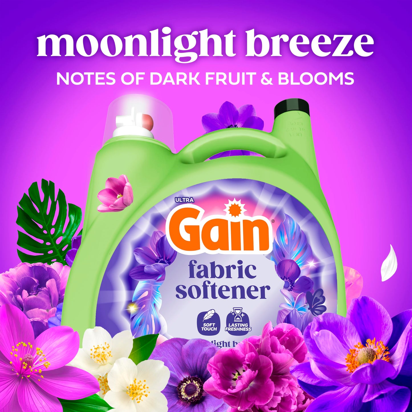 Gain, Liquid Laundry Fabric Softener, Laundry Conditioner, Long Lasting Scent, Softens, Freshness
