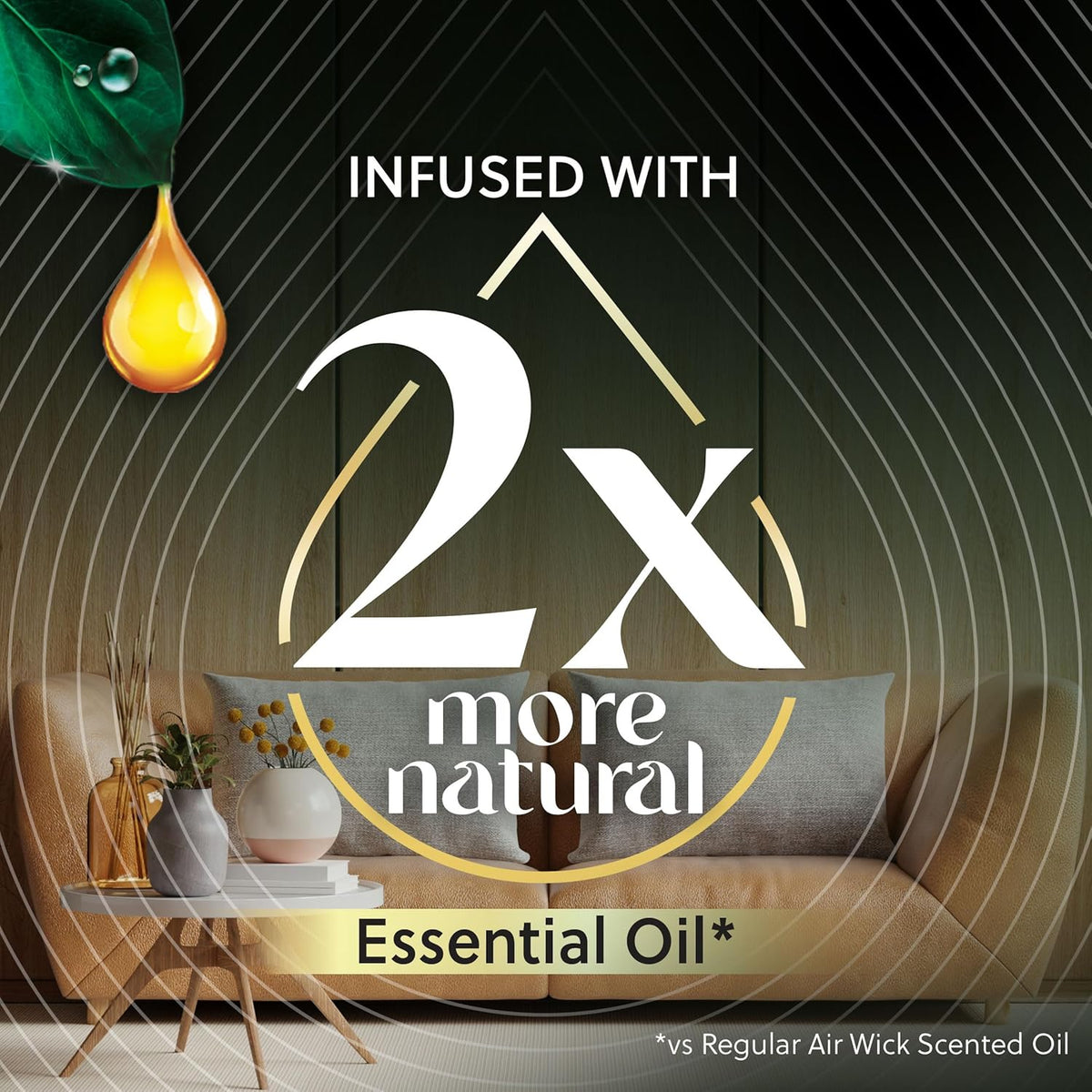 Air Wick Plug In Scented Oil Refills, Sweet Vanilla + Shea Butter, Air Fresheners for Home Long