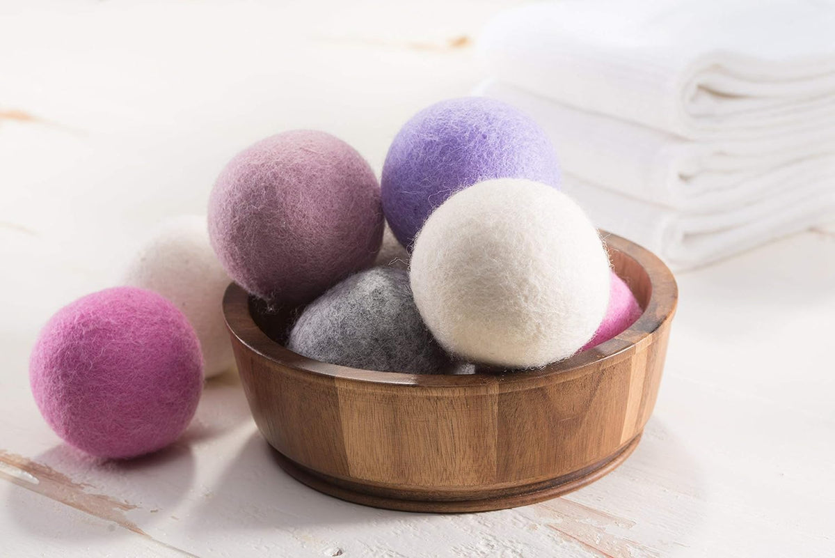 Woolzies Wool Dryer Balls Organic: Our Big Wool Spheres are the Best fabric softener | 6-Pack XL