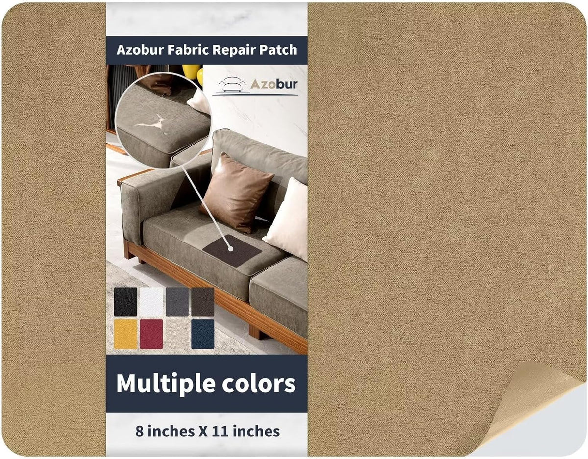 Azobur Velvet Patch,Self-Adhesive Rectangular Flannel Fabric Patch,Multicolor Available Anti
