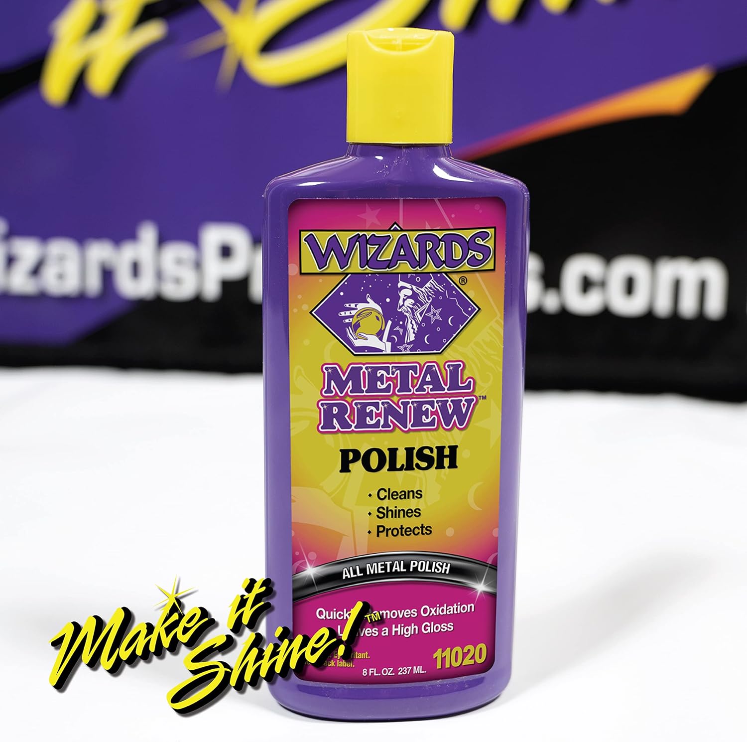 Wizards Metal Polish Cream Metal Renew - Cleans, Shines and Protects All Metals - Cream Fast-Cut
