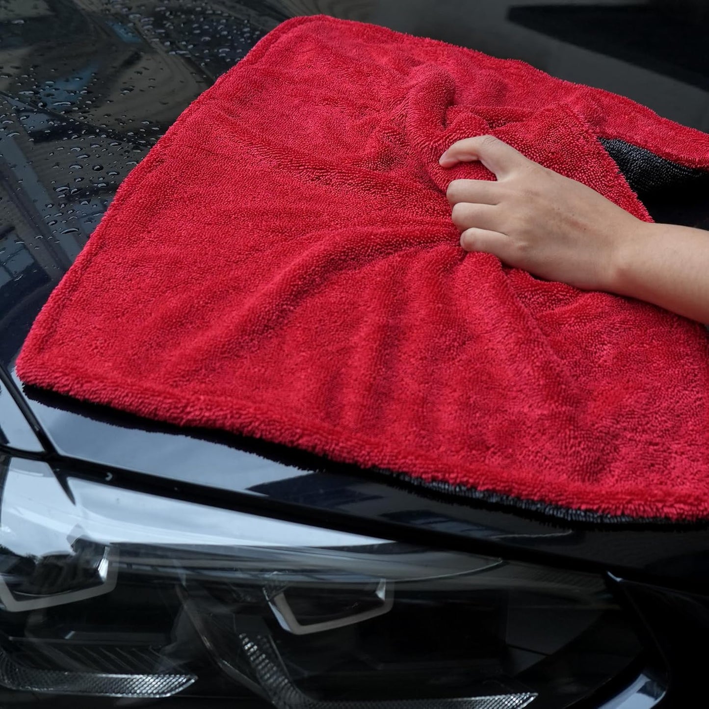 Greenfound Microfiber Towel for Cars, 1000GSM Car Drying Towel, Double Twist Pile & Edgeless