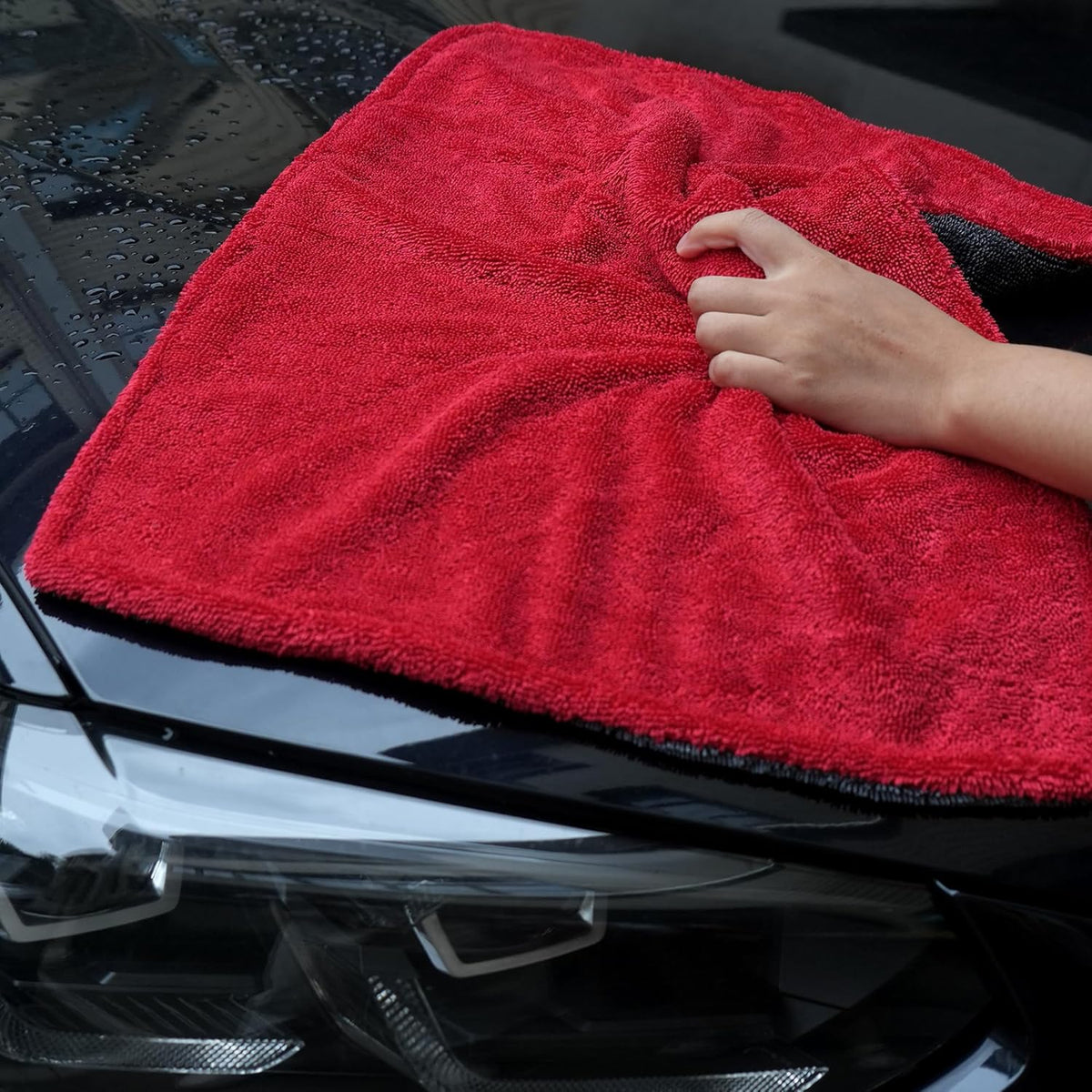 Greenfound Microfiber Towel for Cars, 1000GSM Car Drying Towel, Double Twist Pile & Edgeless