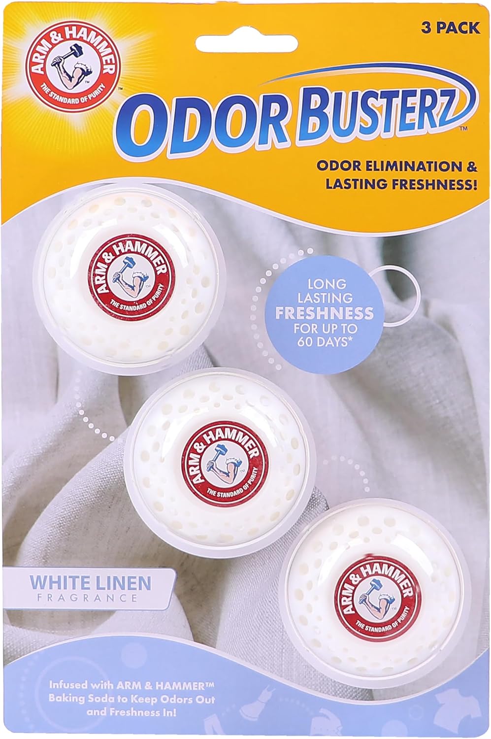 Arm & Hammer Odor Busterz Deodorizing Balls - Air Freshener and Odor Eliminator - Long Lasting