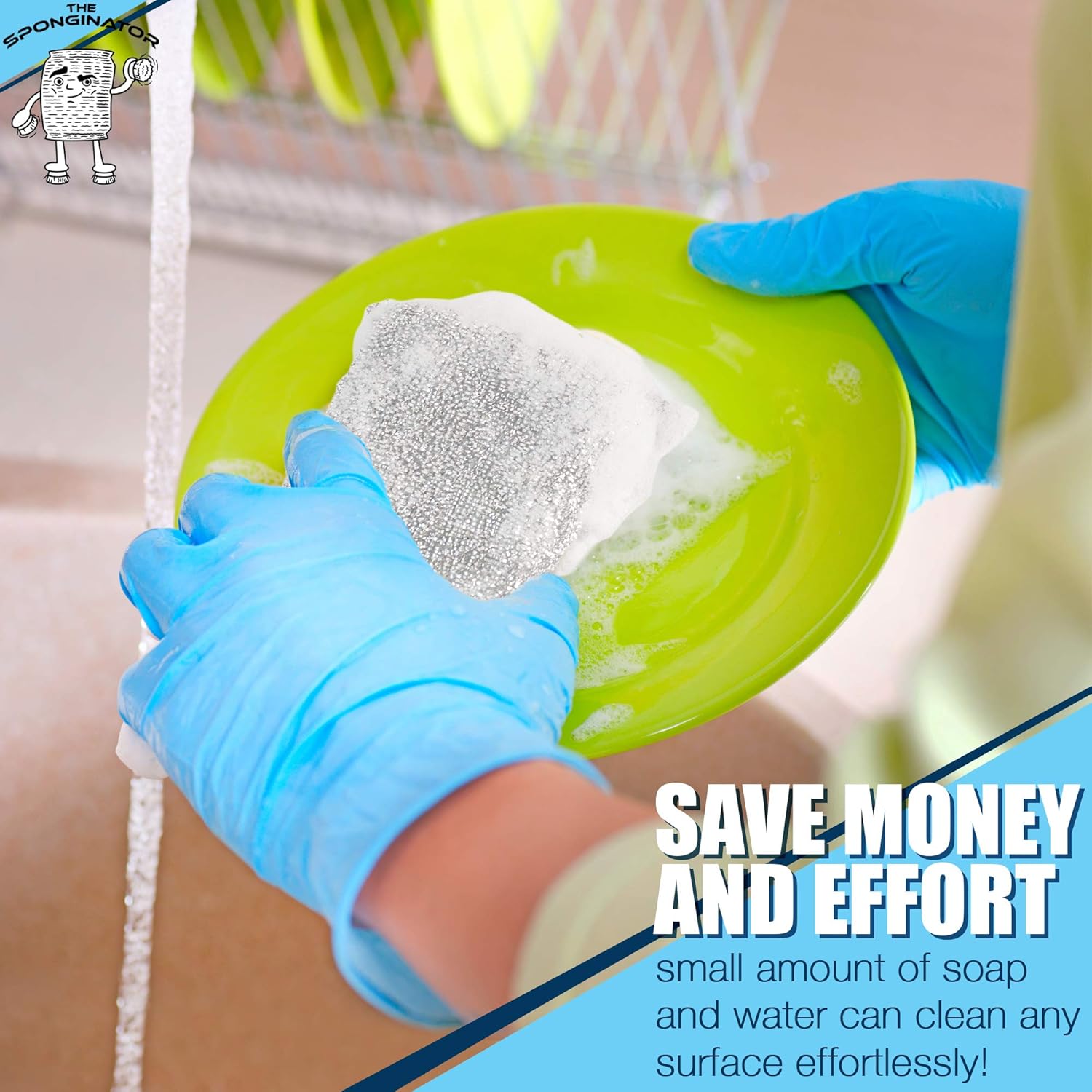 SPONGENATOR Kitchen Scrubbing Sponges - Heavy Duty Non-Scratch Scrubbing Cleaner Sponges in 2