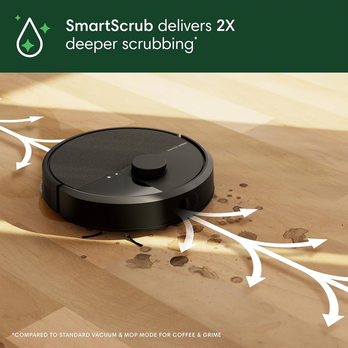 iRobot Roomba Plus 405 (G181) 2in1 Vacuum & Mop Robot with AutoWash Dock - Dual Spinning Mop Pads
