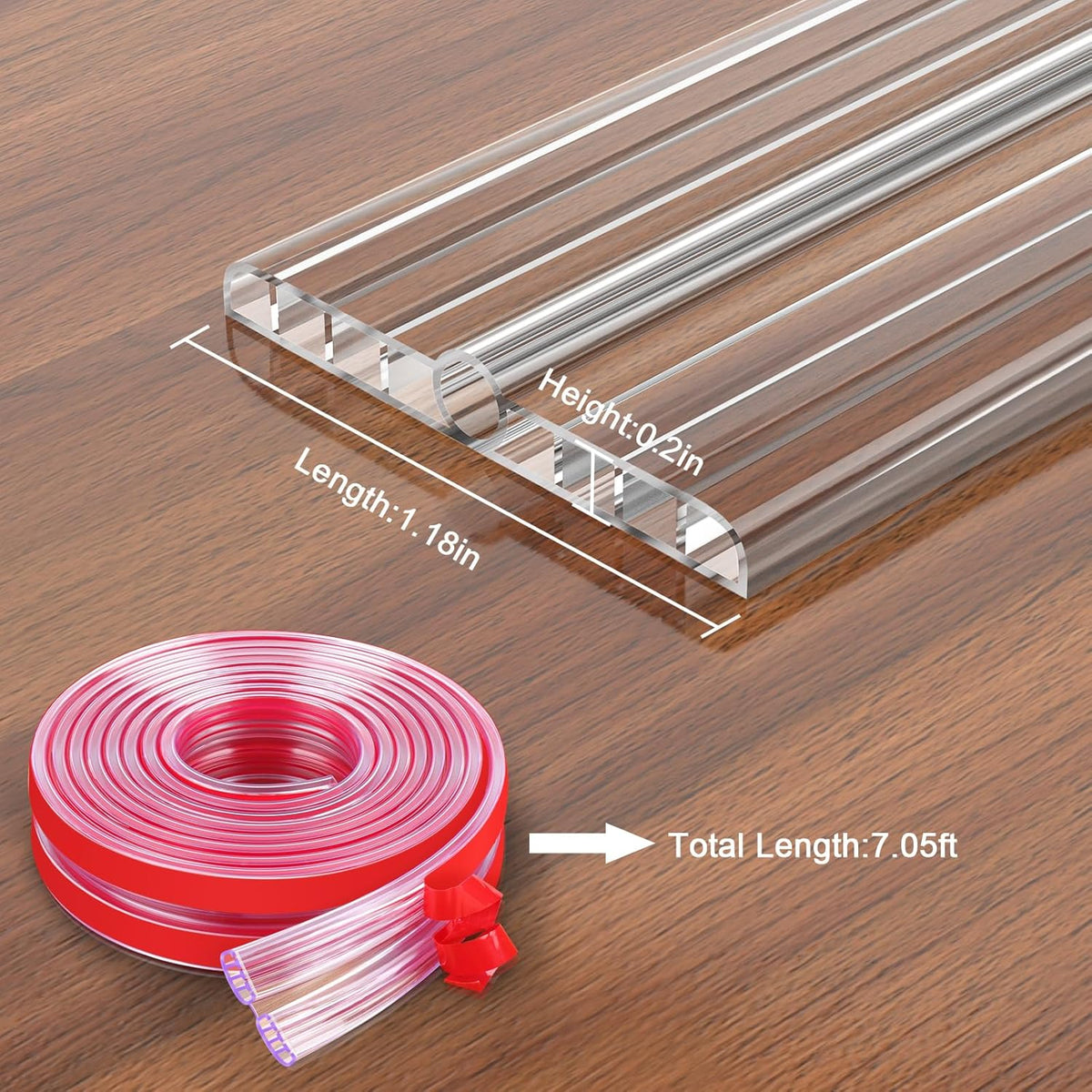 HOMREALM Baby Proofing 7.05ft Long (1.18" Wide) Corner Guards Furniture Corner & Edge Safety
