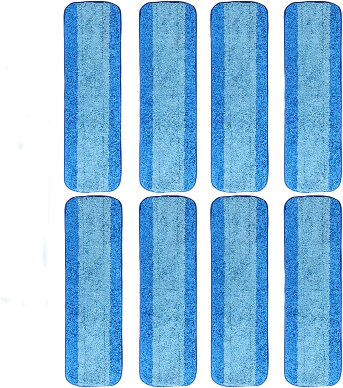 8 Pack Microfiber Cleaning Pads for Bona Mop, Reusable Microfiber Mop Pads for 18 Inch Mop