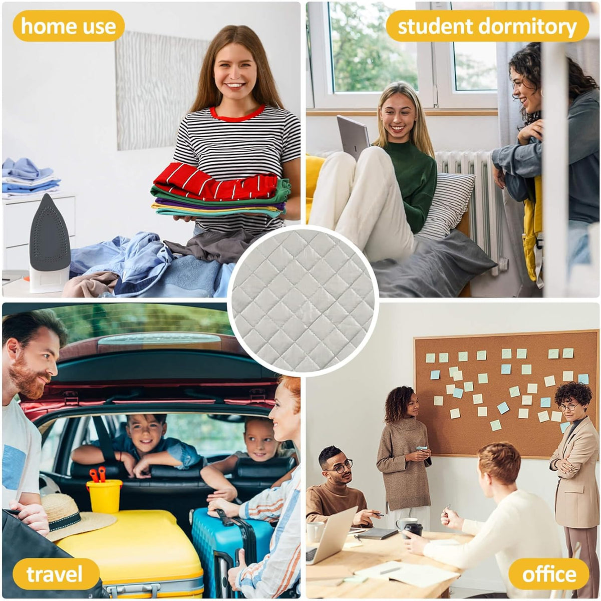 Sukh 1Pcs Magnetic Ironing Mat Blanket - Foldable Ironing Mat Portable Board for Clothes Heat
