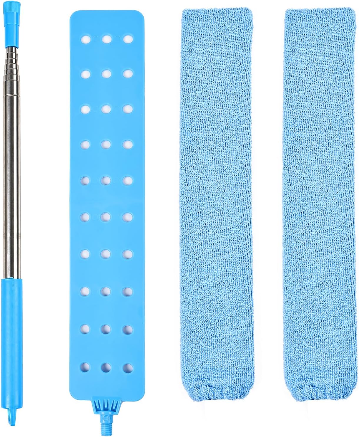 Retractable Gap Duster Cleaner Cleaning Tools with 2 Microfiber Dusting Cloths Washable Duster for