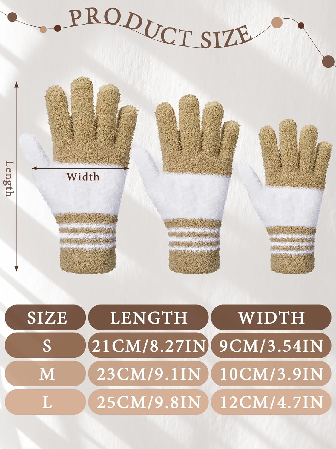Patelai 3 Pairs Microfiber Plant Dusting Gloves Leaf Cleaning Gloves for Indoor Plants, Blinds