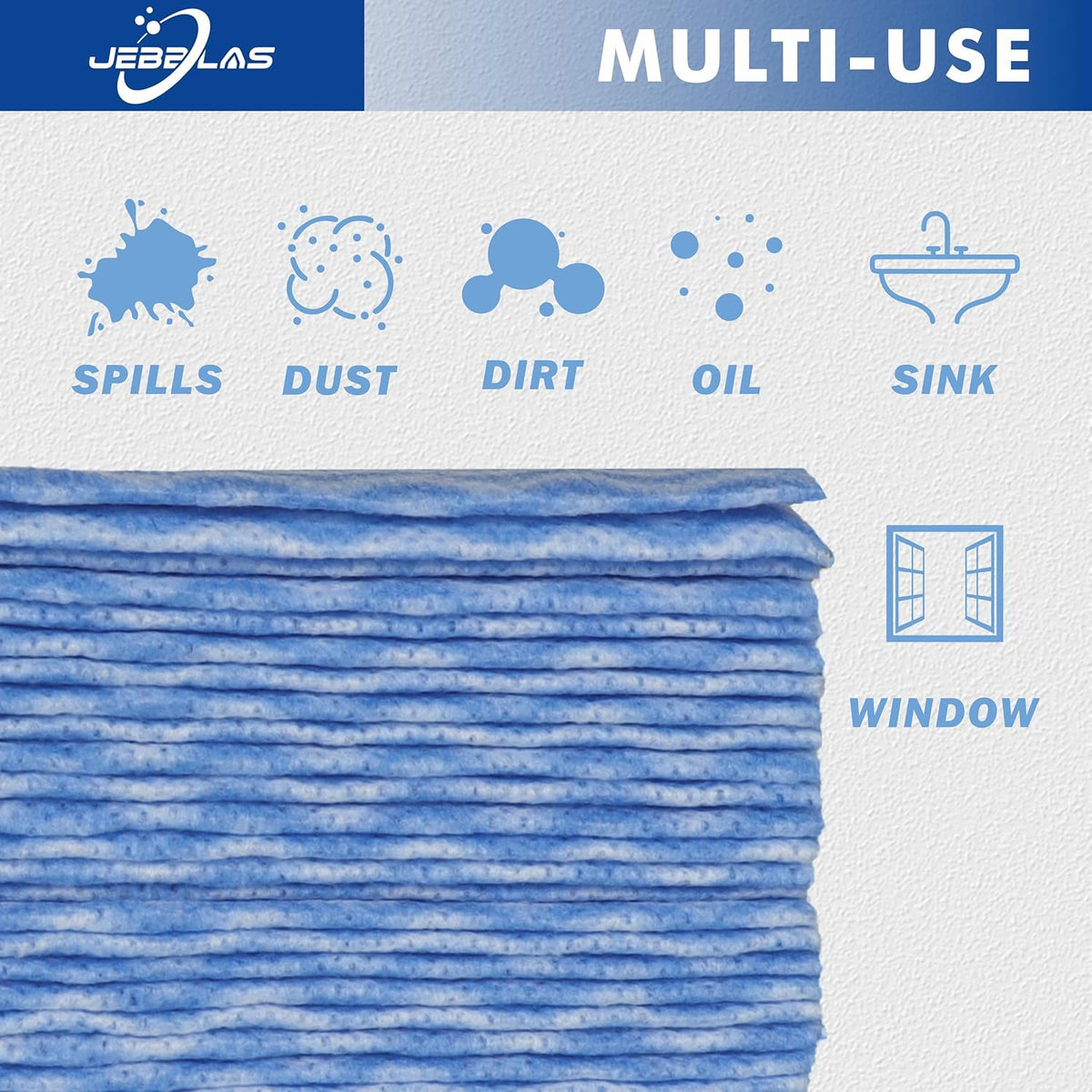 JEBBLAS Handi Wipes Reusable Cloths Dry Cleaning Cloths Dish Towel Kitchen Towel Handy Cleaning