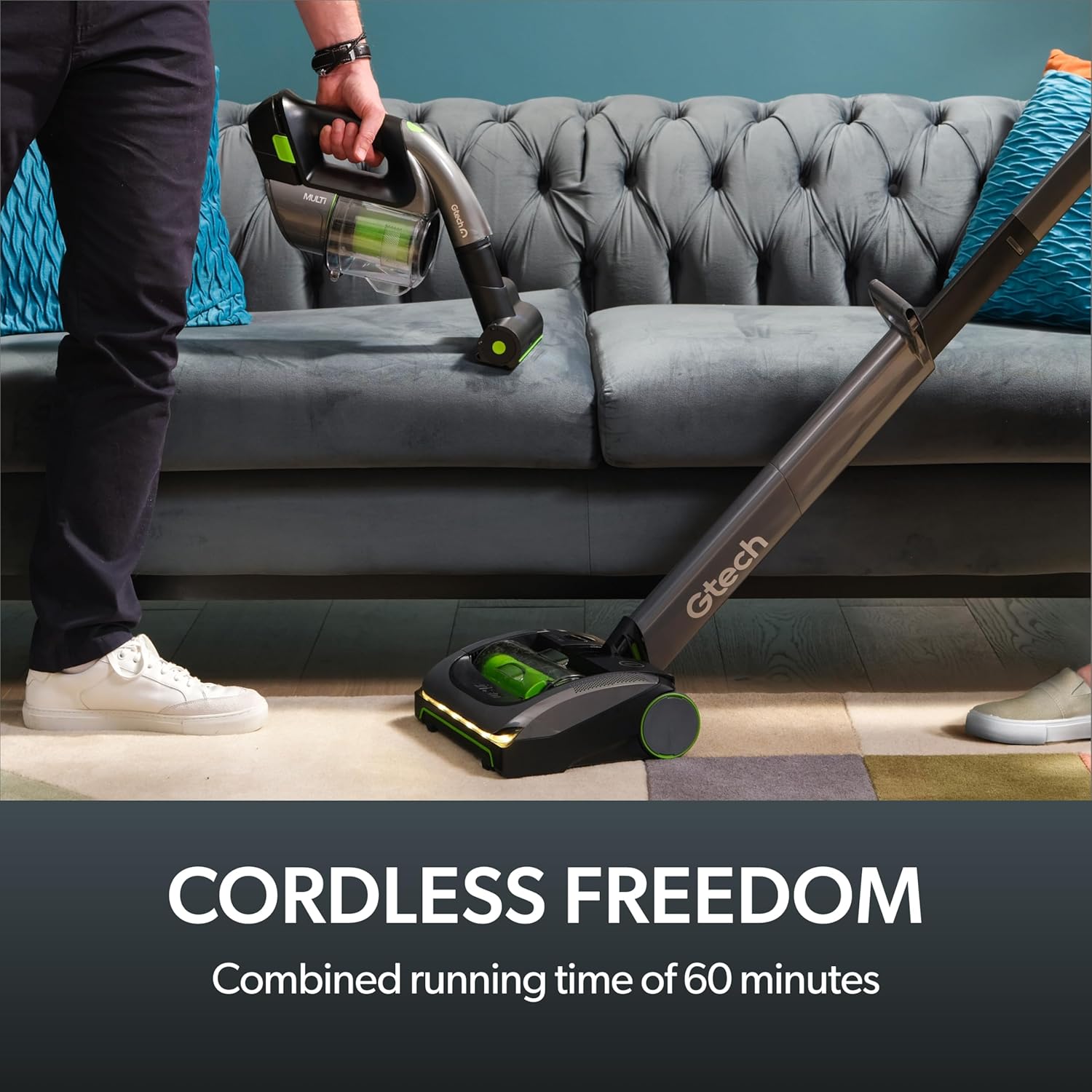 Gtech AirRam MK2 and Multi MK2 Cordless Vacuum Cleaner Bundle - Includes The AirRam 2 Upright and