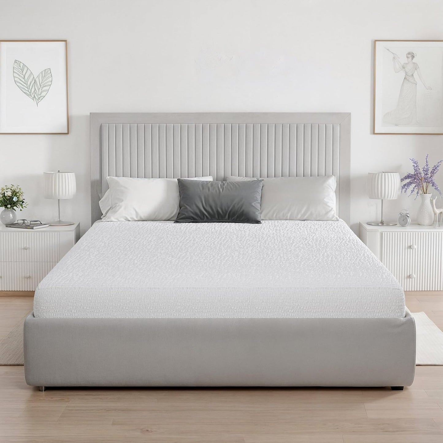 PAULATO BY GA.I.CO Queen Waterproof Mattress Protector – Mattress Cover for Queen Size Bed – Soft