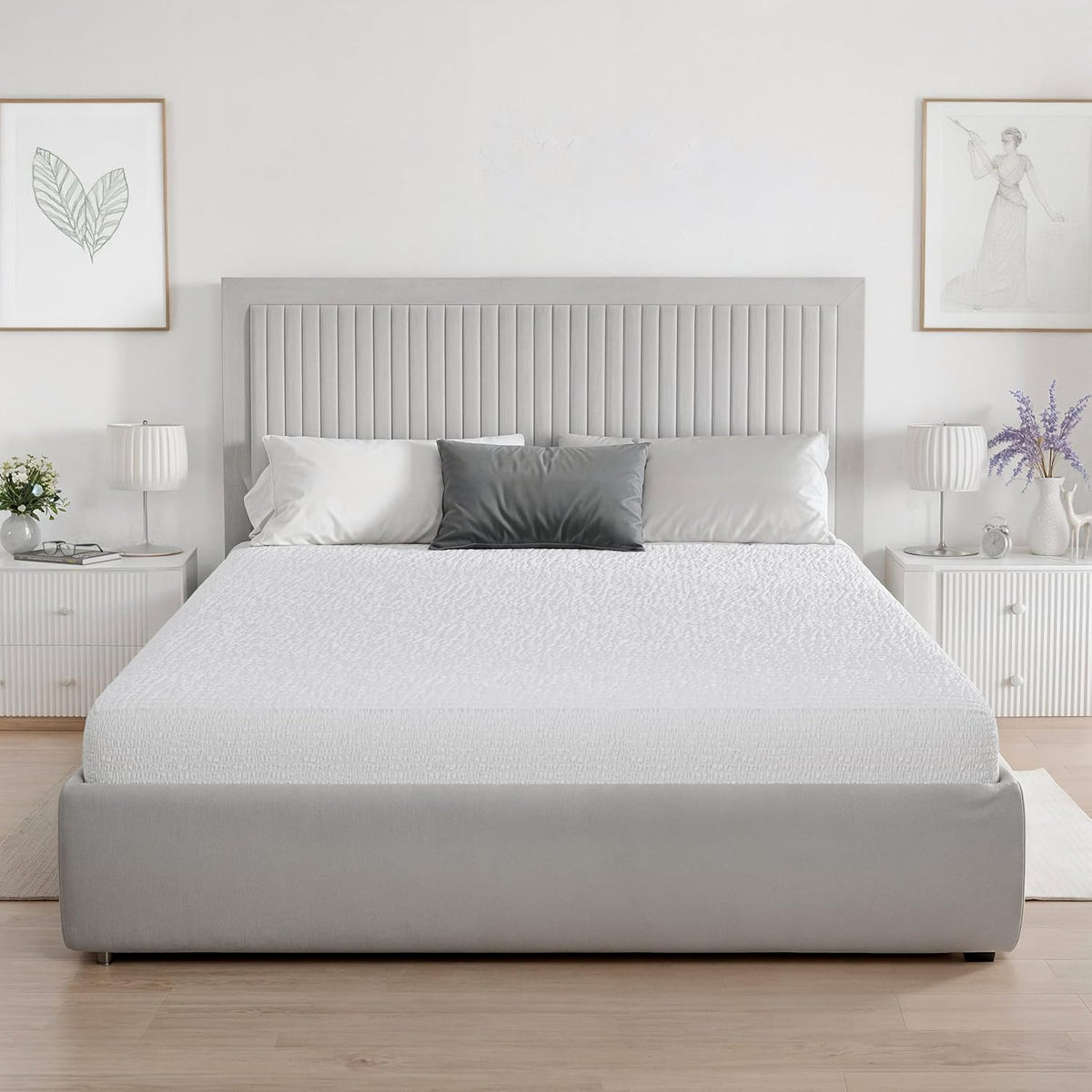 PAULATO BY GA.I.CO Queen Waterproof Mattress Protector – Mattress Cover for Queen Size Bed – Soft