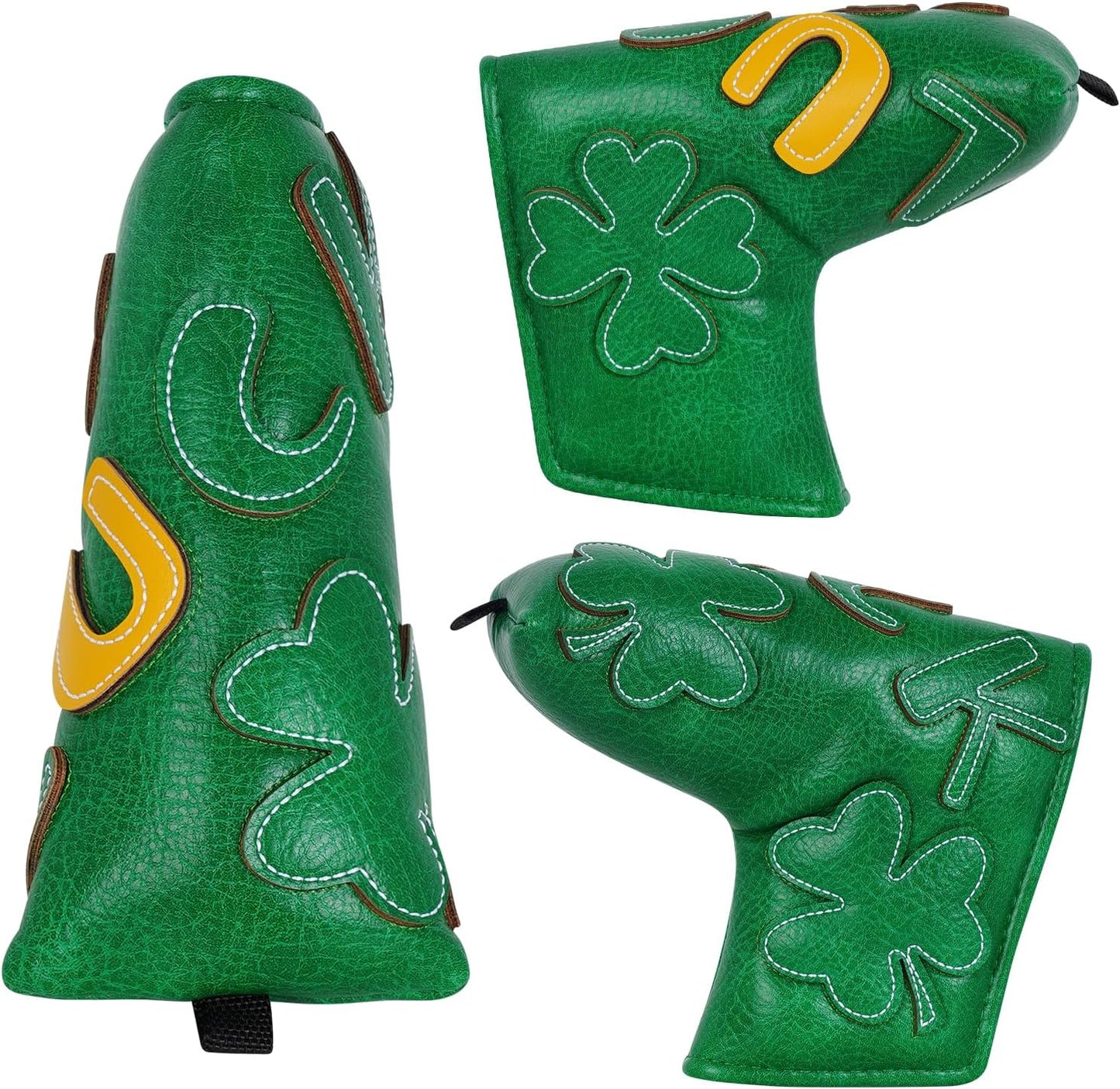 Golf Headcovers Golf Club Head Covers Four Leaf Clover Good Luck Charm - Clover Style Premium