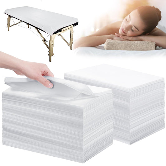 Disposable Bed Sheets 200 Pcs 31" x 71" Massage Table Sheets Non Woven Fabric SPA Bed Cover