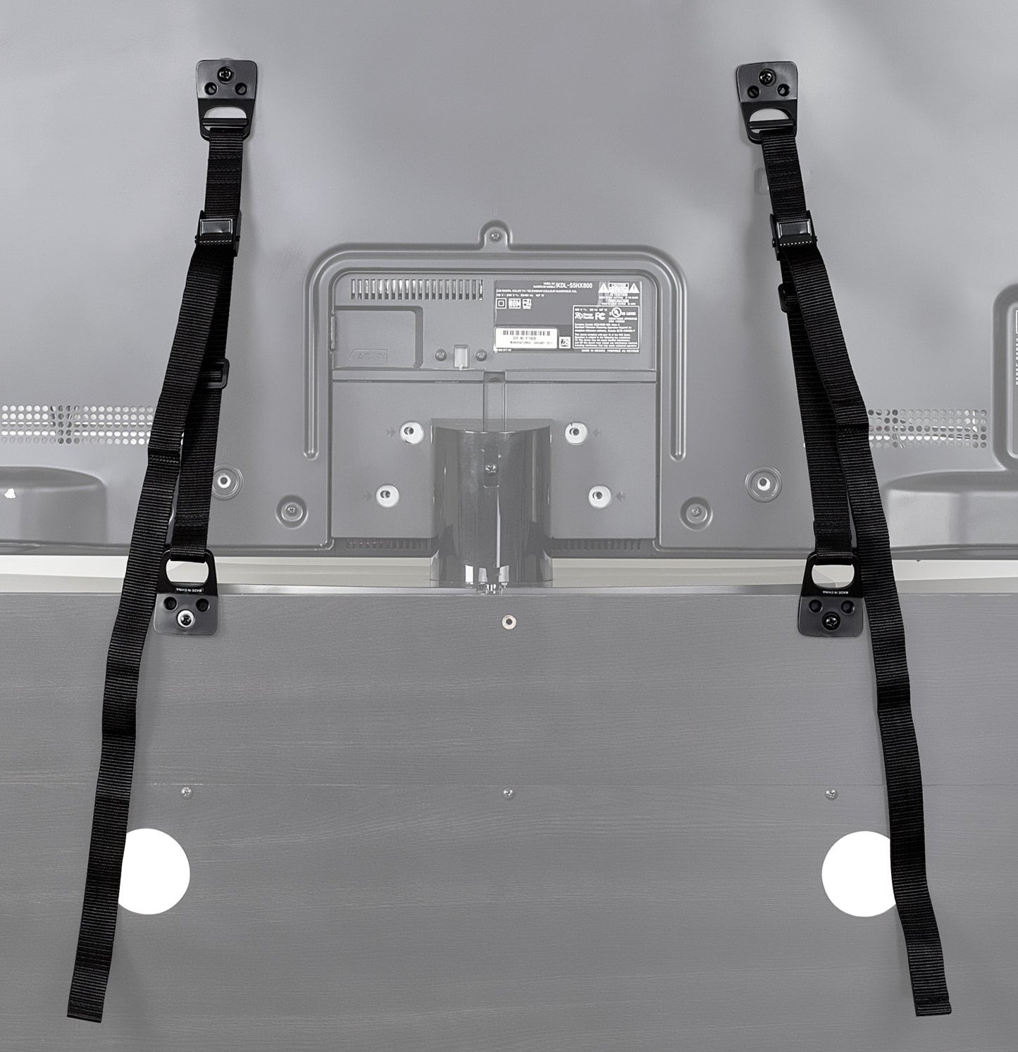 Mount-It! Safety Straps for TV, Furniture, Bookcase, Dresser and TV Stands - Anti-Tip Strap