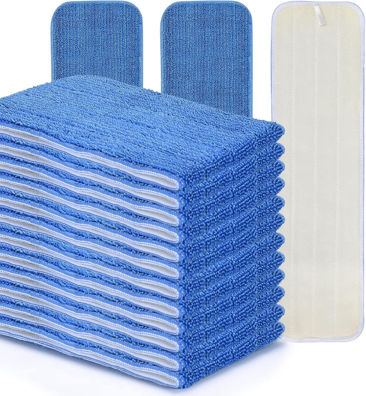 MATTHEW 18'' Microfiber Spray Mop Replacement Pads Heads for Wet Dry Reusable Mops Floor Home