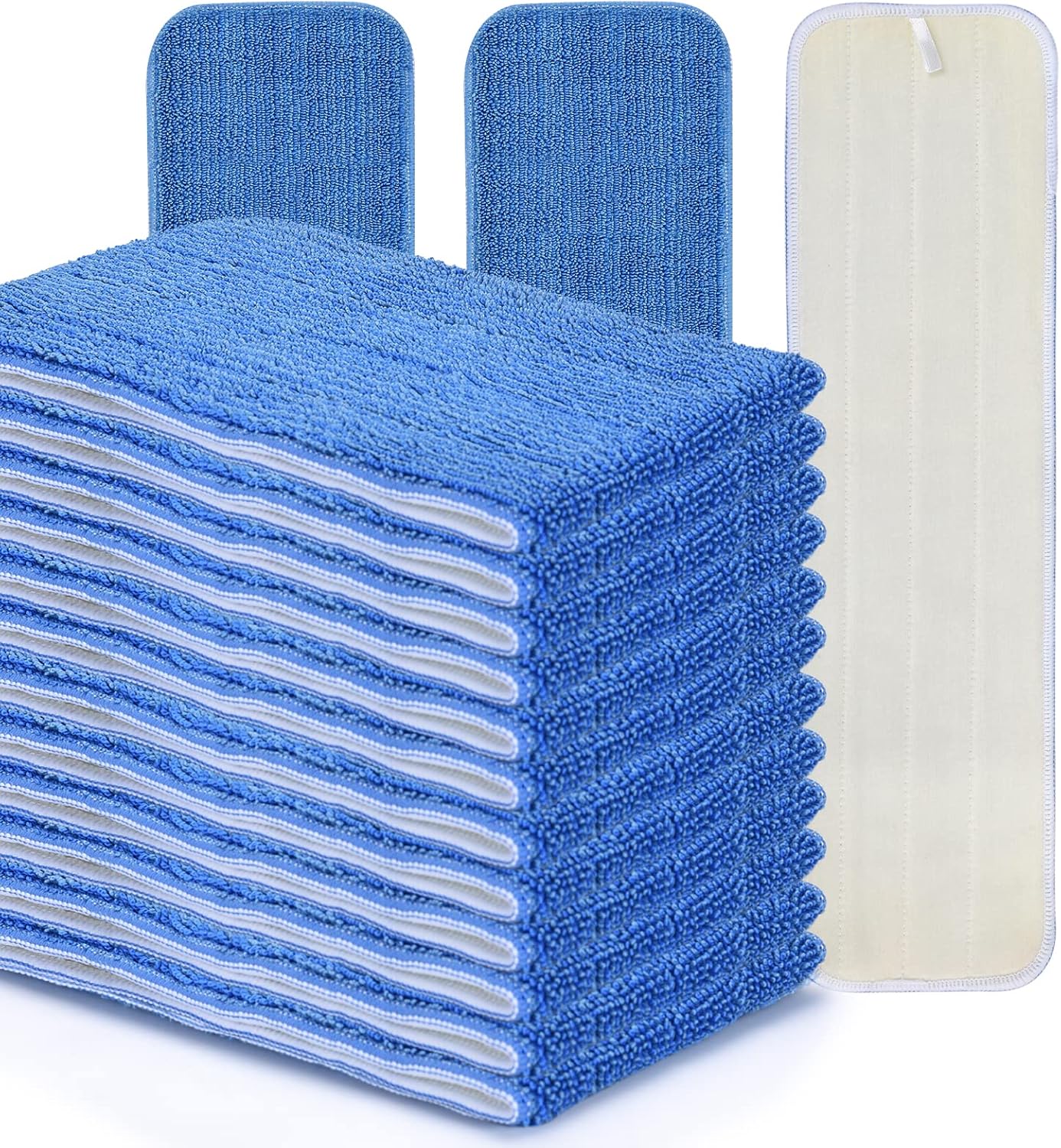 MATTHEW 18'' Microfiber Spray Mop Replacement Pads Heads for Wet Dry Reusable Mops Floor Home