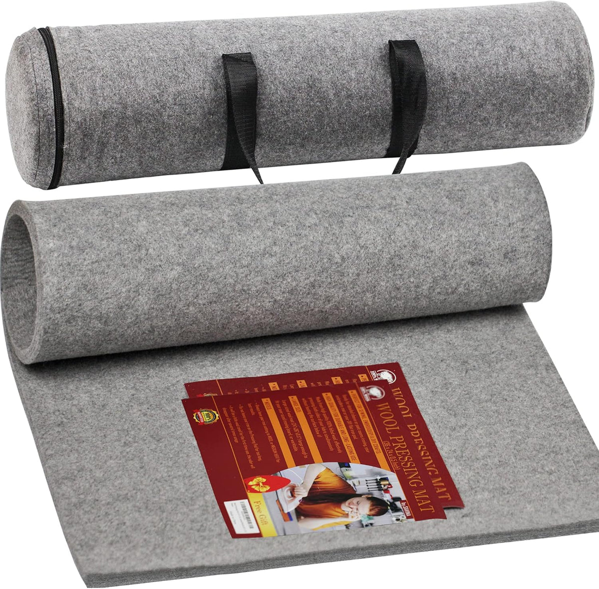 Wool Pressing Pad - 36" x 24" Quilting Ironing Pad by Savina - Take Your Quilting or Other Textile