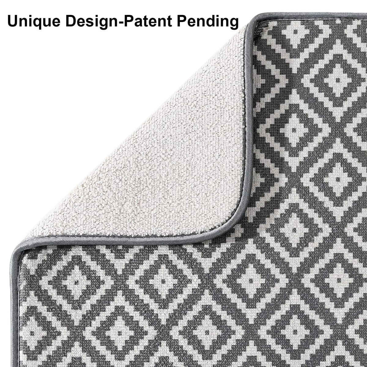SUBEKYU Dish Drying Mat for Kitchen 2 Pack, Ultra Absorbent Microfiber Dishes Drainer Mats, 19.2 by