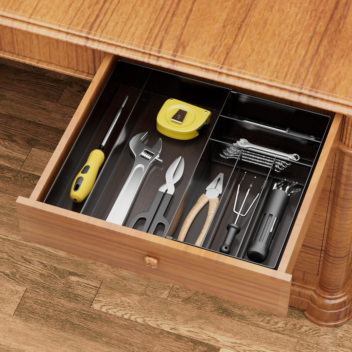 JANE EYRE Utensil Drawer Organizer - Expandable Cutlery Tray, Silverware/Flatware Storage Divider