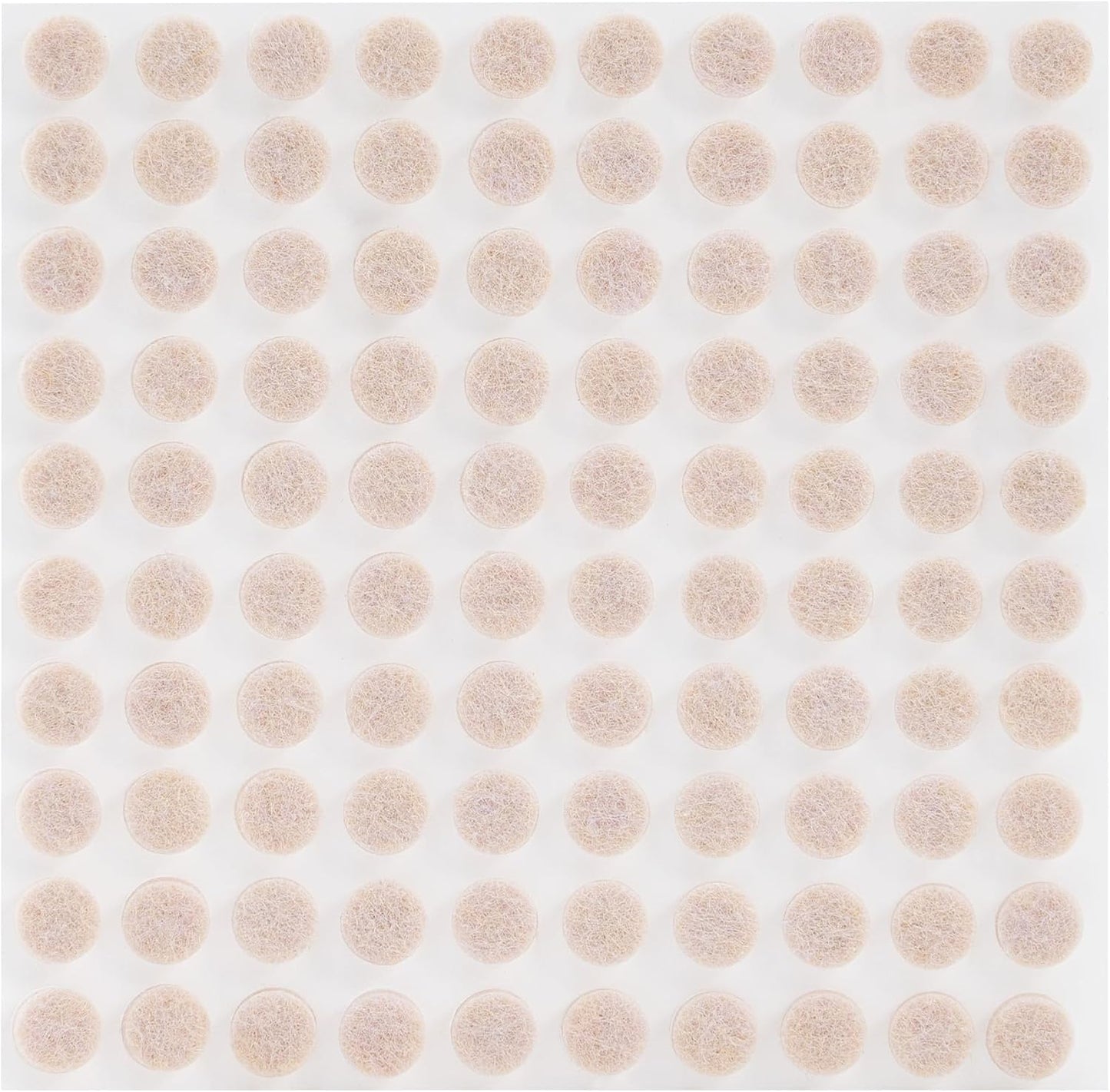 CO-Z 100pcs Felt Cabinet Door Bumpers, Small Pads for Cabinet Doors 0.4 in Diameter, Self Adhesive