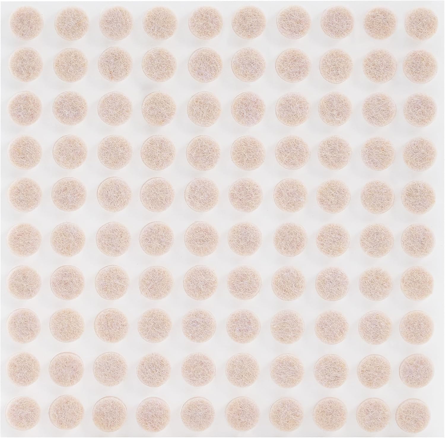 CO-Z 100pcs Felt Cabinet Door Bumpers, Small Pads for Cabinet Doors 0.4 in Diameter, Self Adhesive