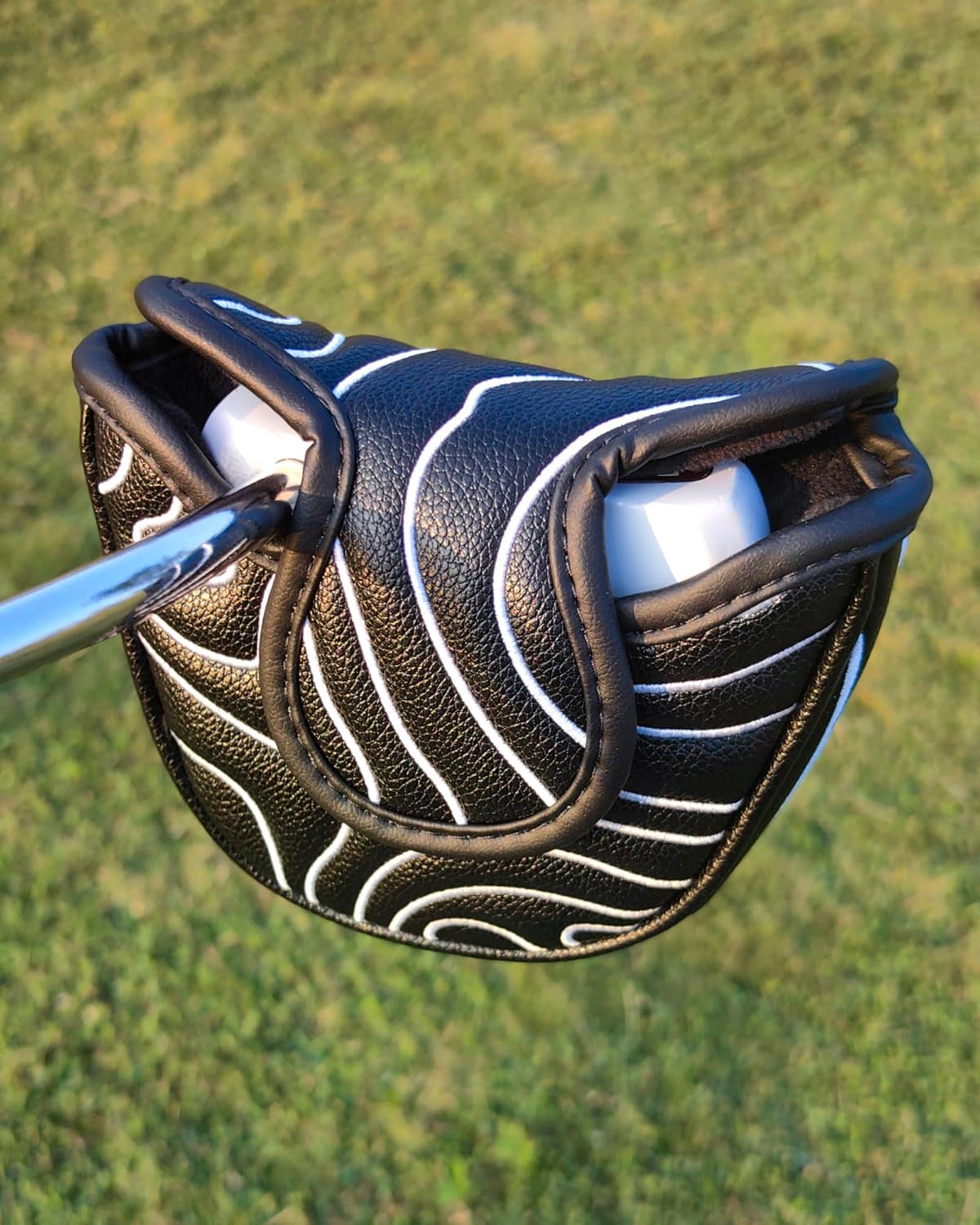 Big Teeth Golf Club Covers Full Set Driver Headcover Fairway Wood Hybrid Golf Club Iron Head