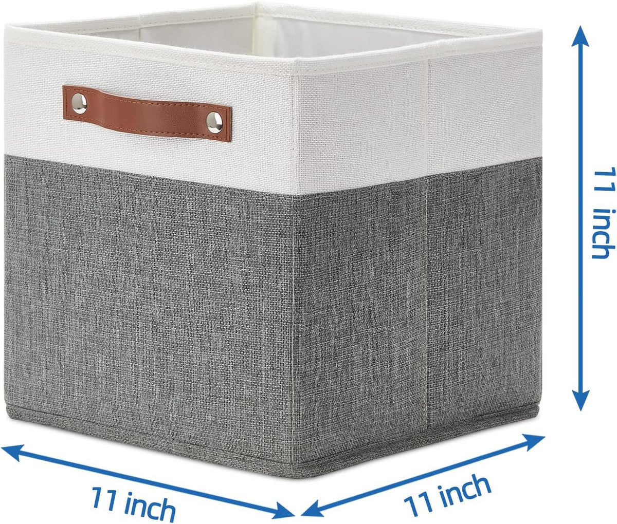 Temary Cube Storage Bins 4 Pack Storage Cubes 11×11 Fabric Storage Bins Foldable Cube Storage