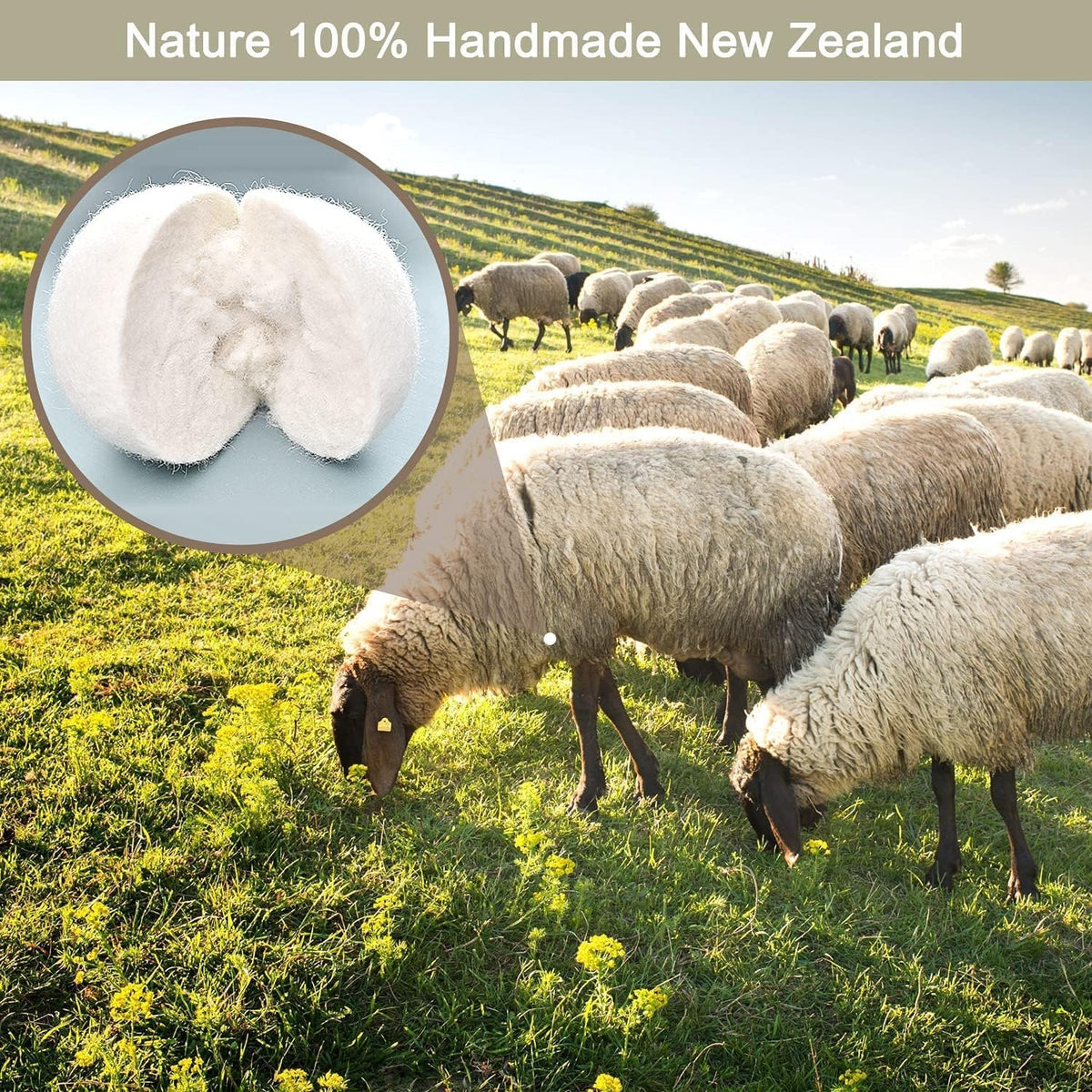 Organic Wool Dryer Balls: Eco-Friendly & Chemical-Free | Our Anti-Entanglement Reusable Balls