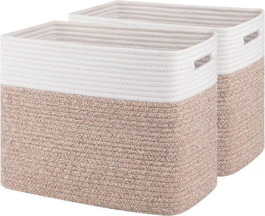 OIAHOMY Storage baskets for Shelf, Toy Storage Basket, Collapsible Storage Bins, Blanket Basket
