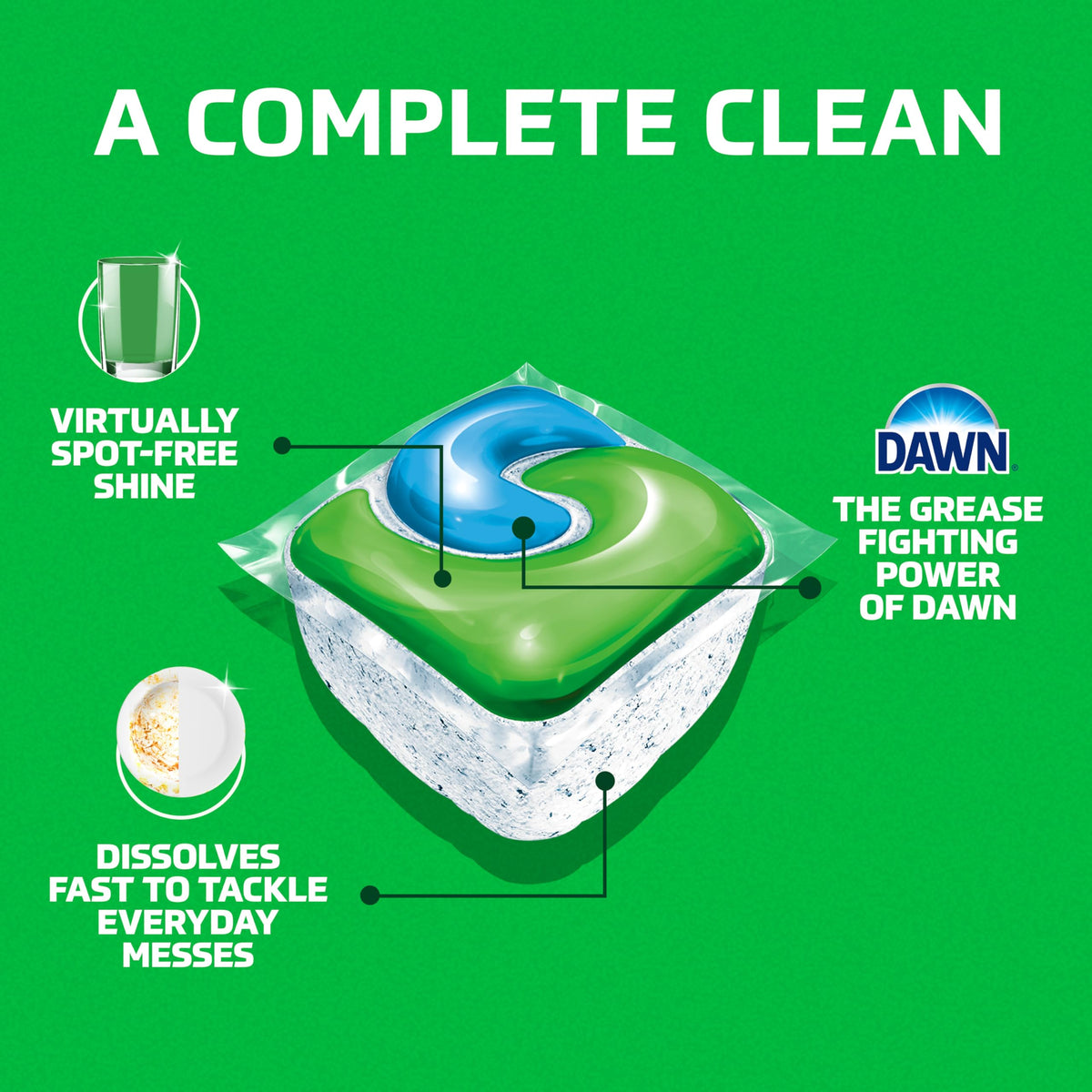 Cascade Complete Dishwasher Pods - Fresh Scent ActionPacs, Dishwasher Detergent, Dishwasher Soap
