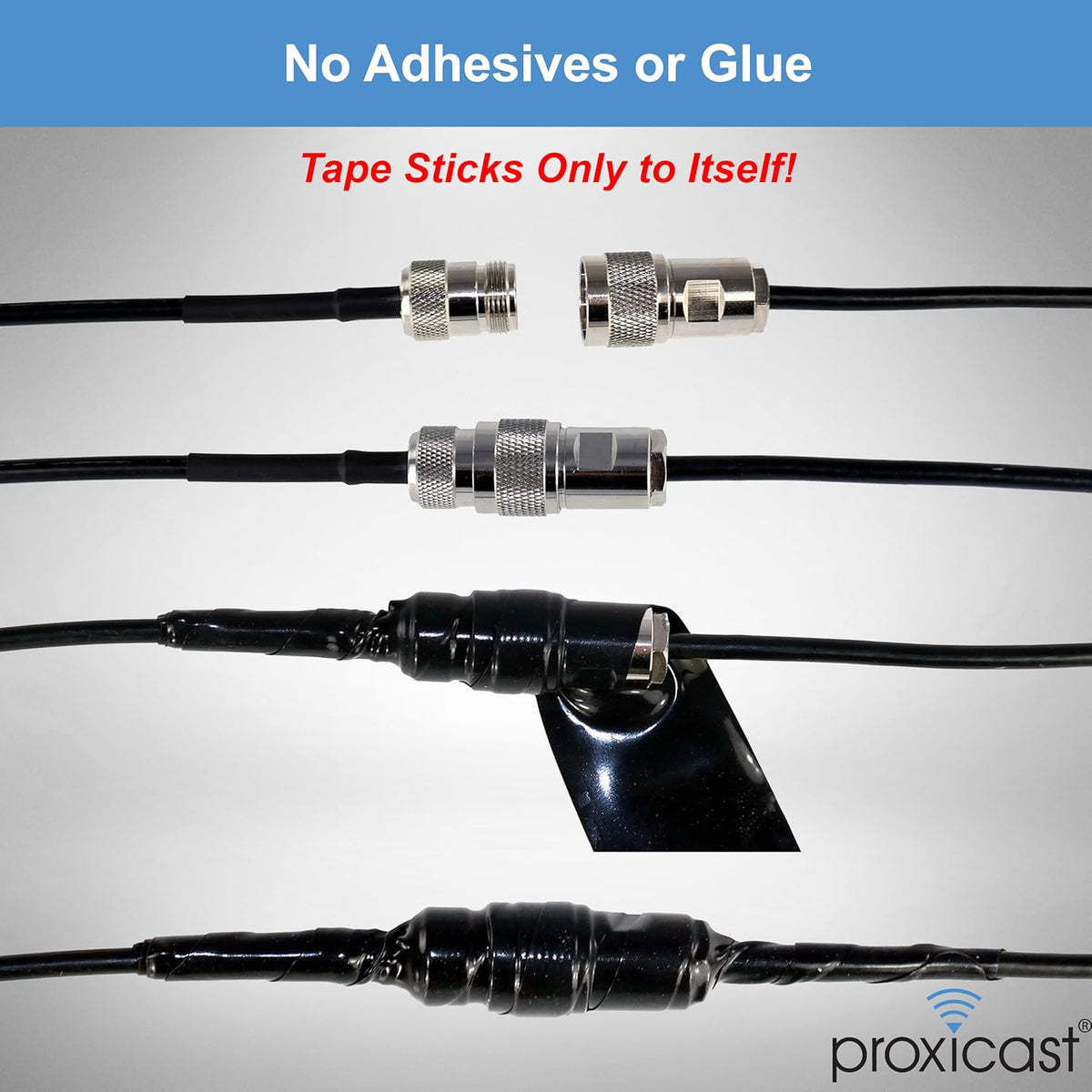Proxicast Pro-Grade Extra Strong 30mil Weatherproof Self-Fusing Silicone Rubber Sealing Tape For