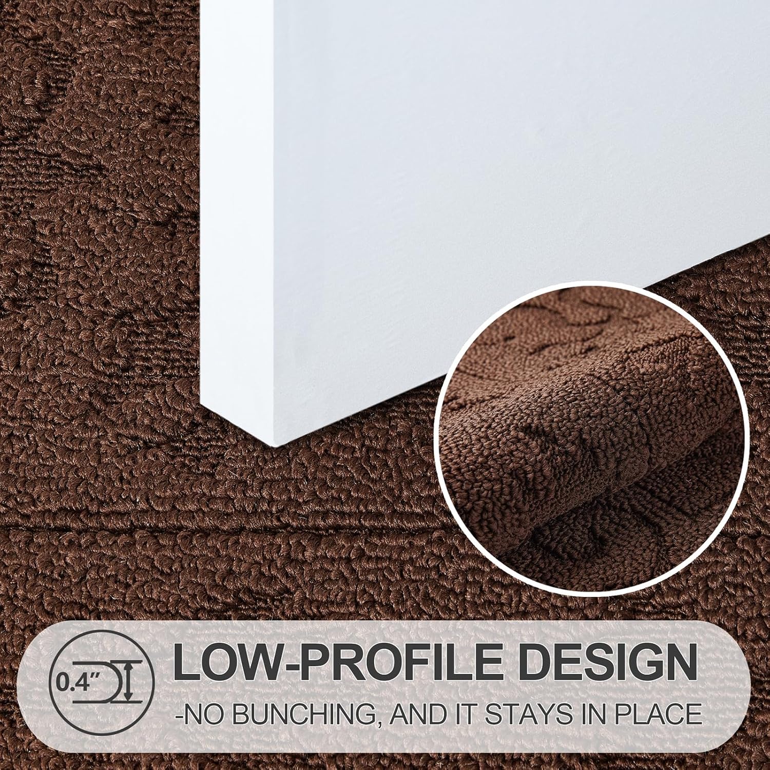 FONEYI Indoor Door Mat 24" x 36", Dirt Trapper Door Mats Non-Slip Entryway Rugs Washable, Absorbent