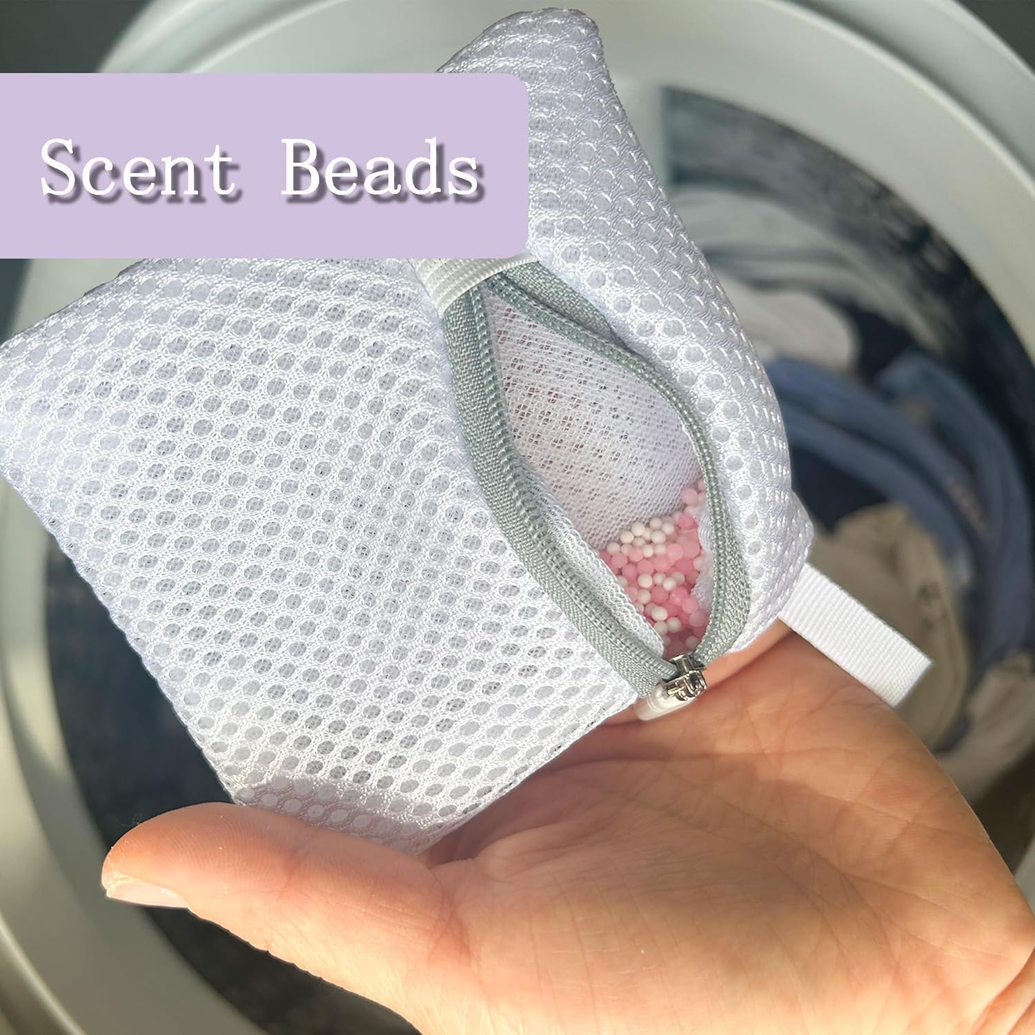 4PCS Laundry Pod Anti-Sticking Bag Laundry Pods Dissolution Protection Bag Scent Beads Bags Durable