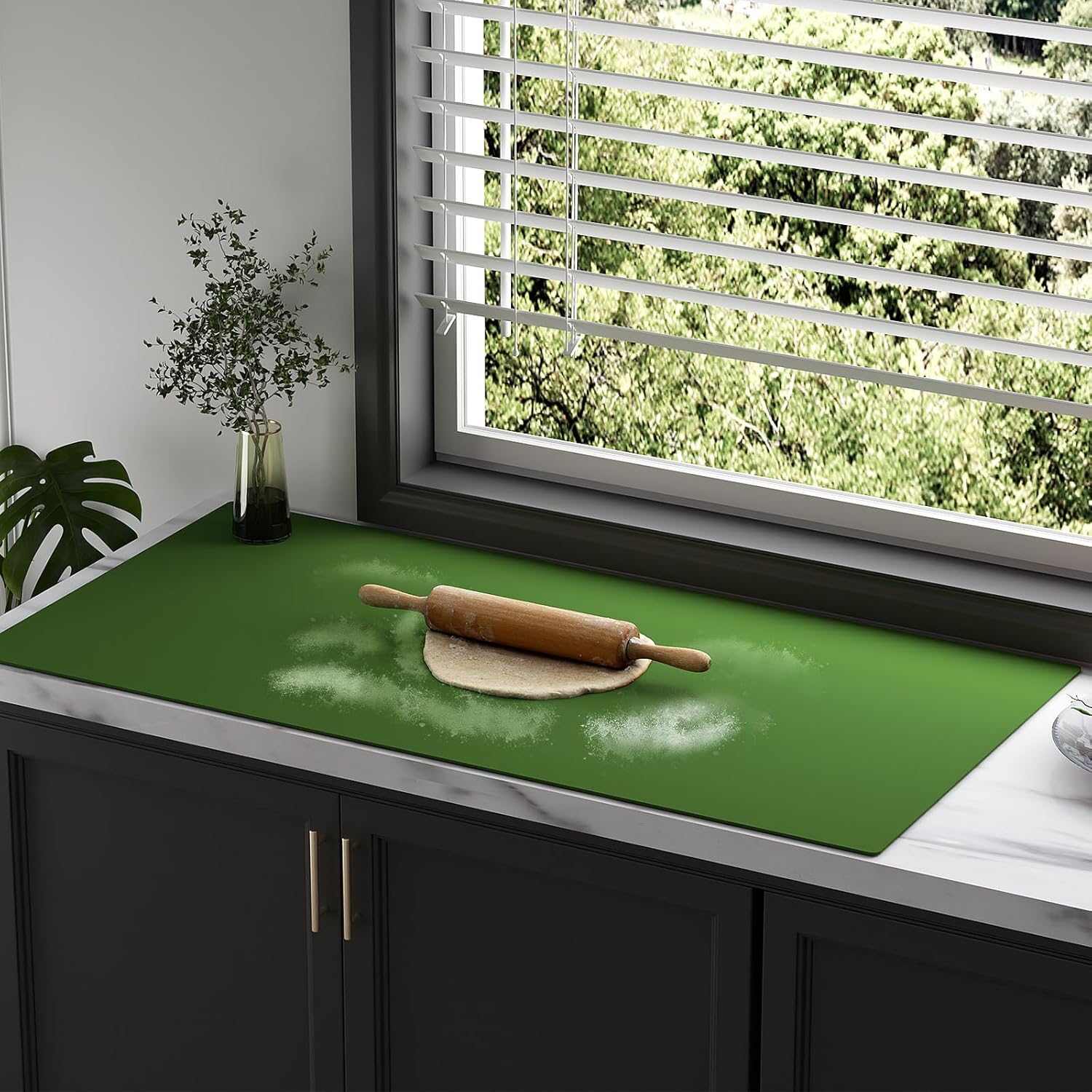 Quality Silicone Table Mat 47x24 Inch - High Heat Resistant (Lab Tested 482°F), Non-Slip