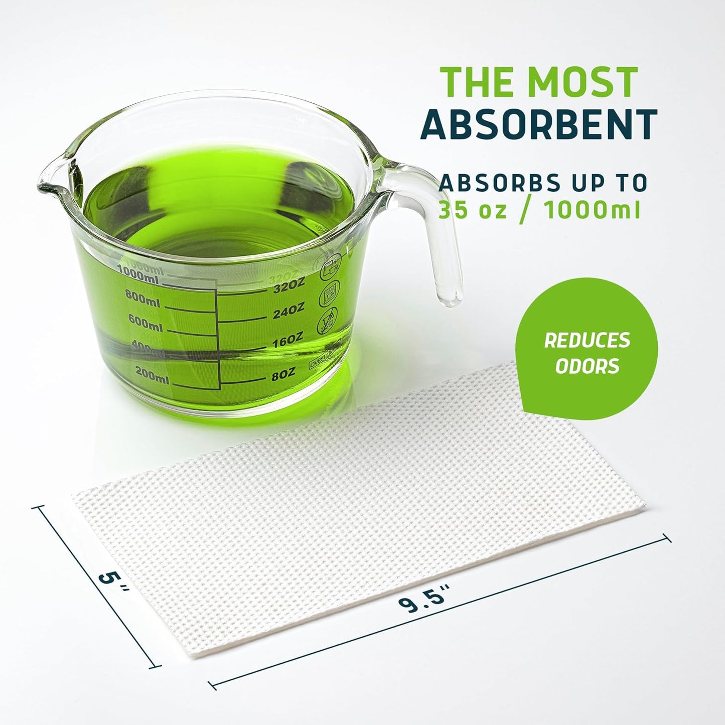 Lunderg Aloe Scented Super Absorbent Commode Pads - Medical Grade Value Pack 250 Count - for