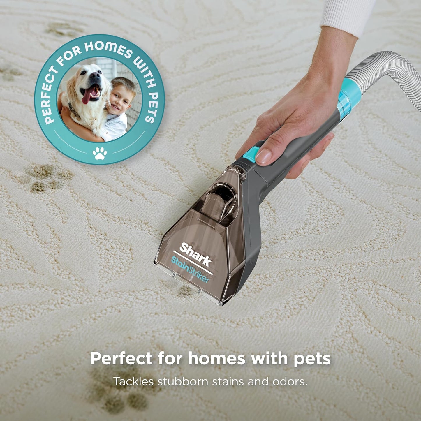 Shark StainStriker Portable Carpet & Upholstery Cleaner w/on board self cleaning - Spot, Stain, &