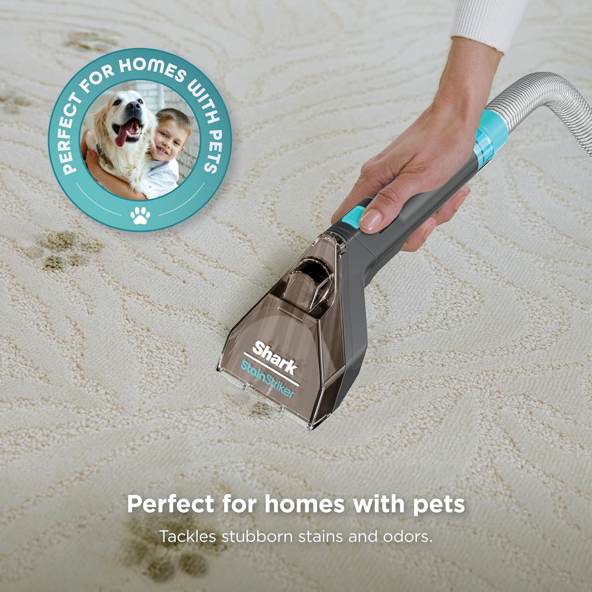 Shark StainStriker Portable Carpet & Upholstery Cleaner w/on board self cleaning - Spot, Stain, &