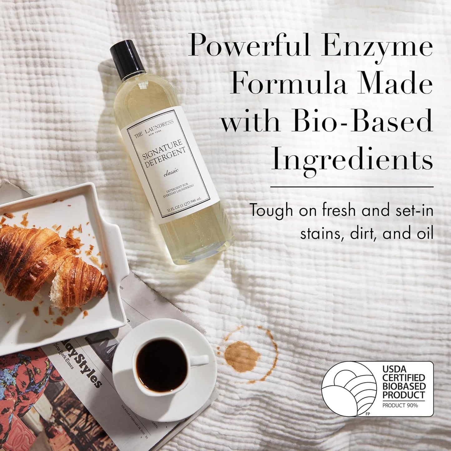 The Laundress Luxury Laundry Detergent, 31 Loads, Scented Signature Classic Fragrance, Concentrated