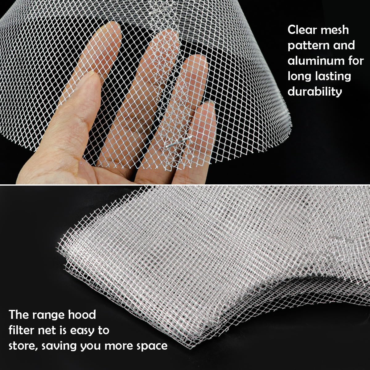 10 Pcs Round Range Hood Filters Filter Replacement Grease Net for Kitchen Range Hood (19 cm in