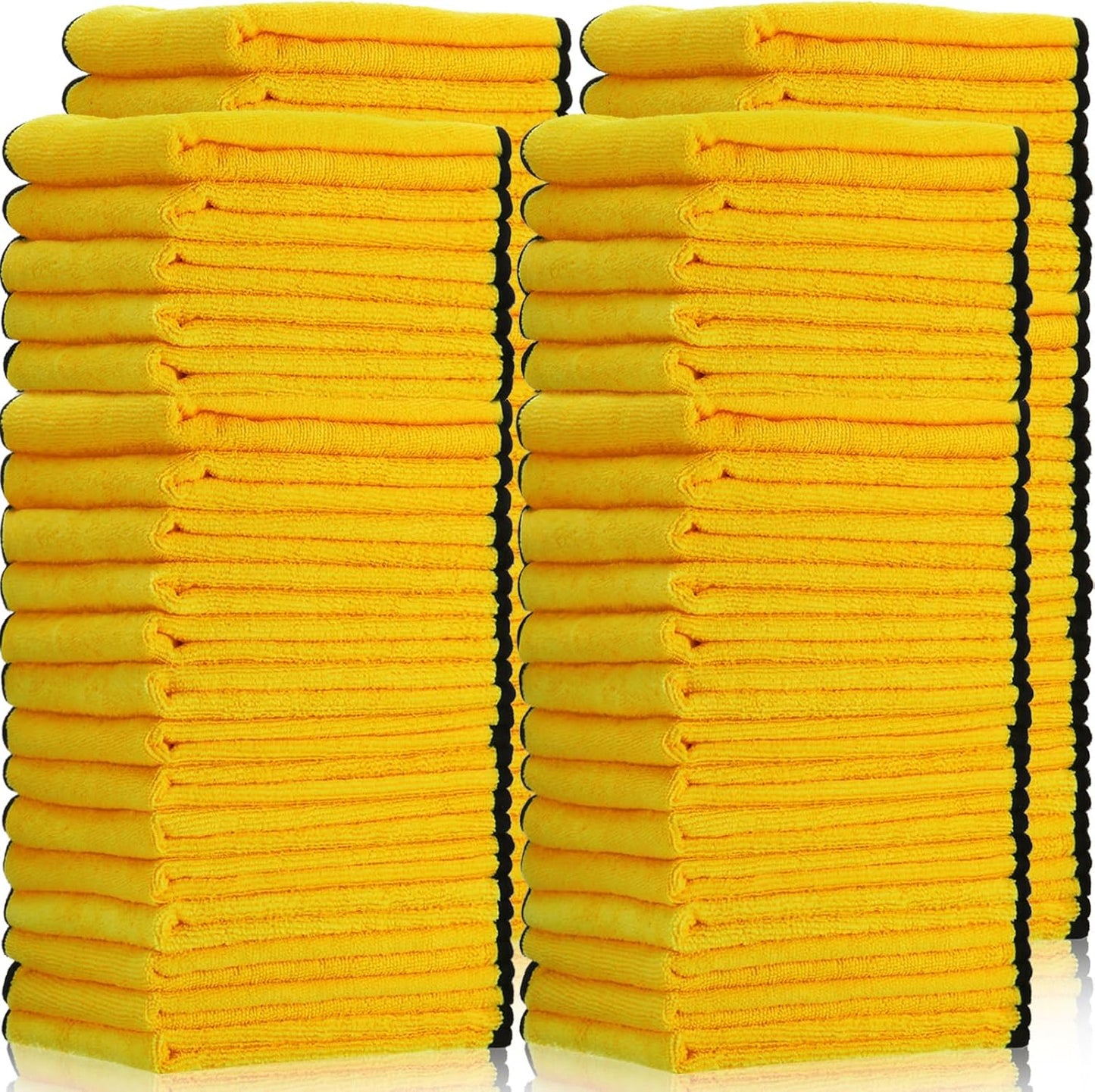 Tallew 60 Pcs Microfiber Towels 16 Inch x 16 Inch Microfiber Cloth Car Drying Towels for Cars