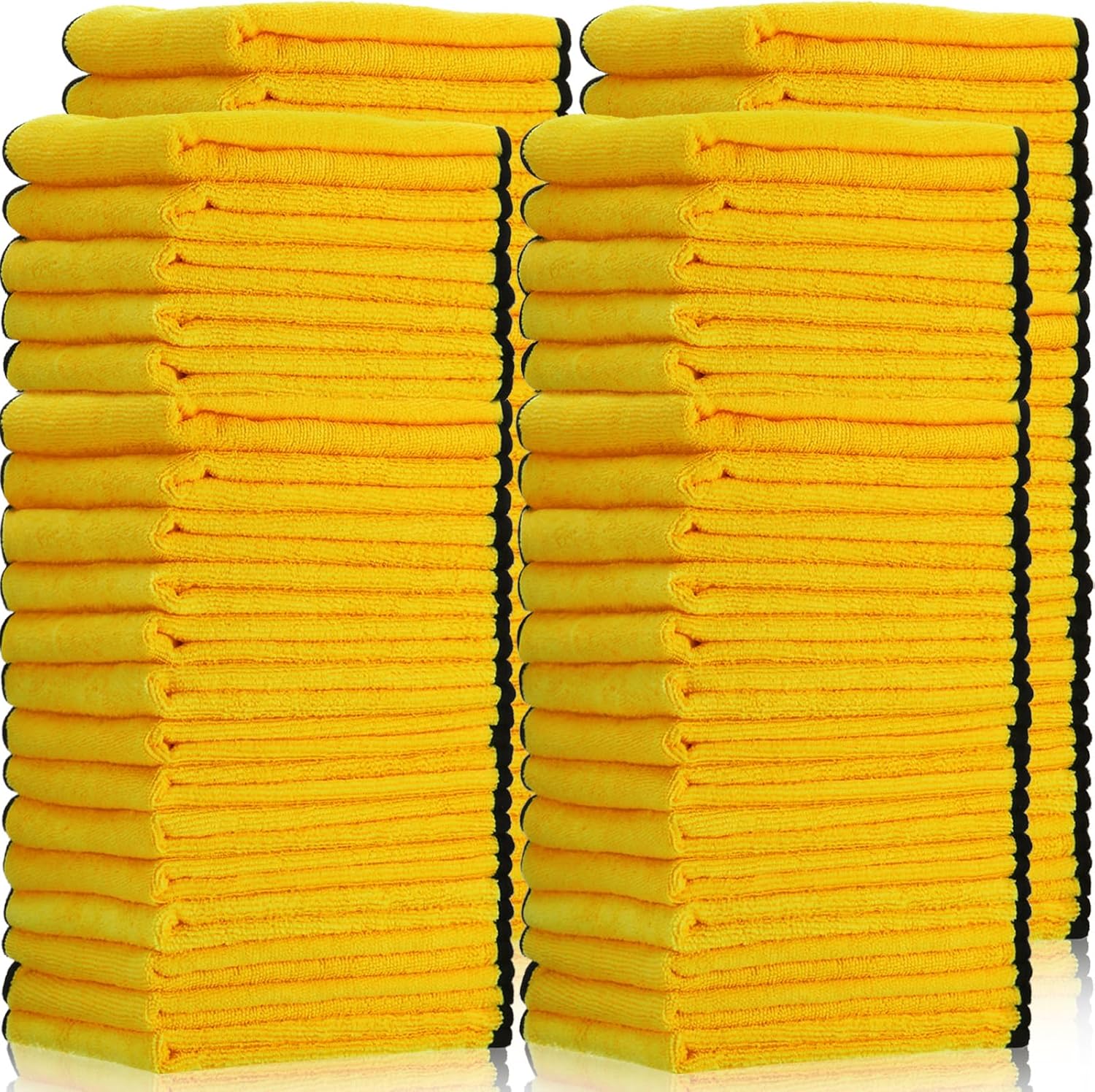 Tallew 60 Pcs Microfiber Towels 16 Inch x 16 Inch Microfiber Cloth Car Drying Towels for Cars