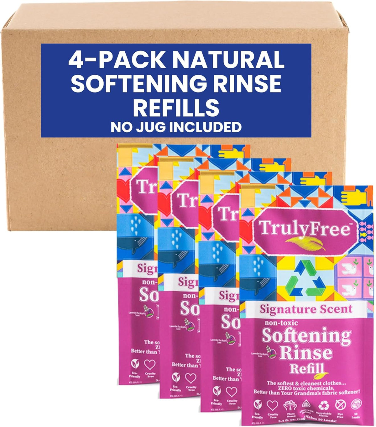 Truly Free Fabric Softening Conditioner for Clothes| Safe for Babies & Kids with Sensitive Skin |