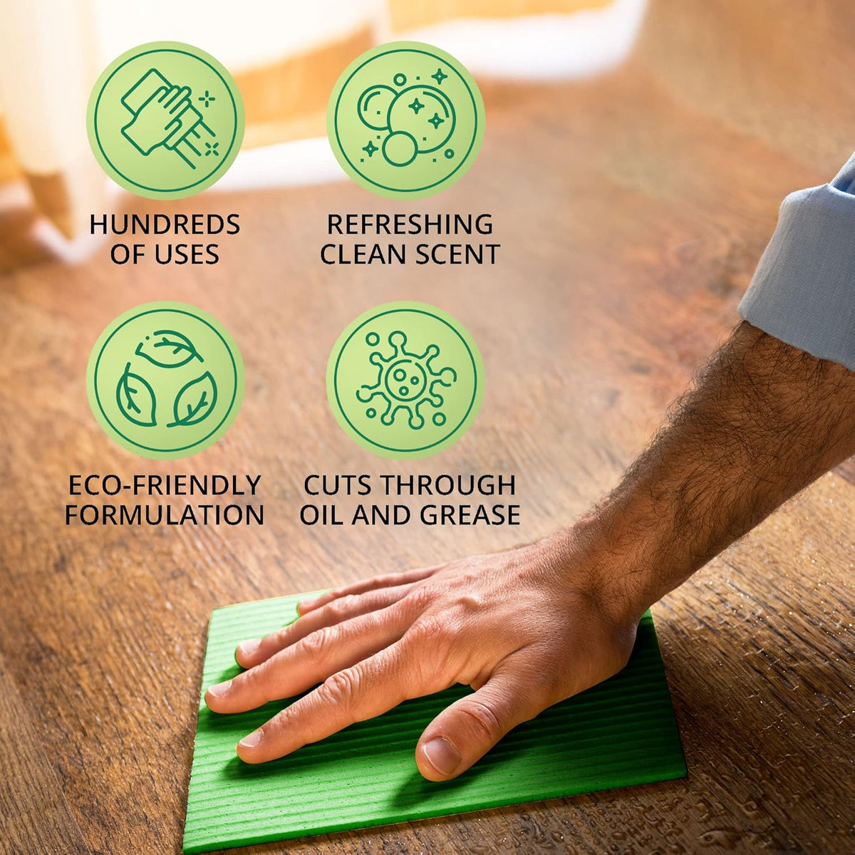 Advanage 20X All Purpose Cleaner Concentrate – Green Apple Eco-Friendly Heavy Duty Degreaser