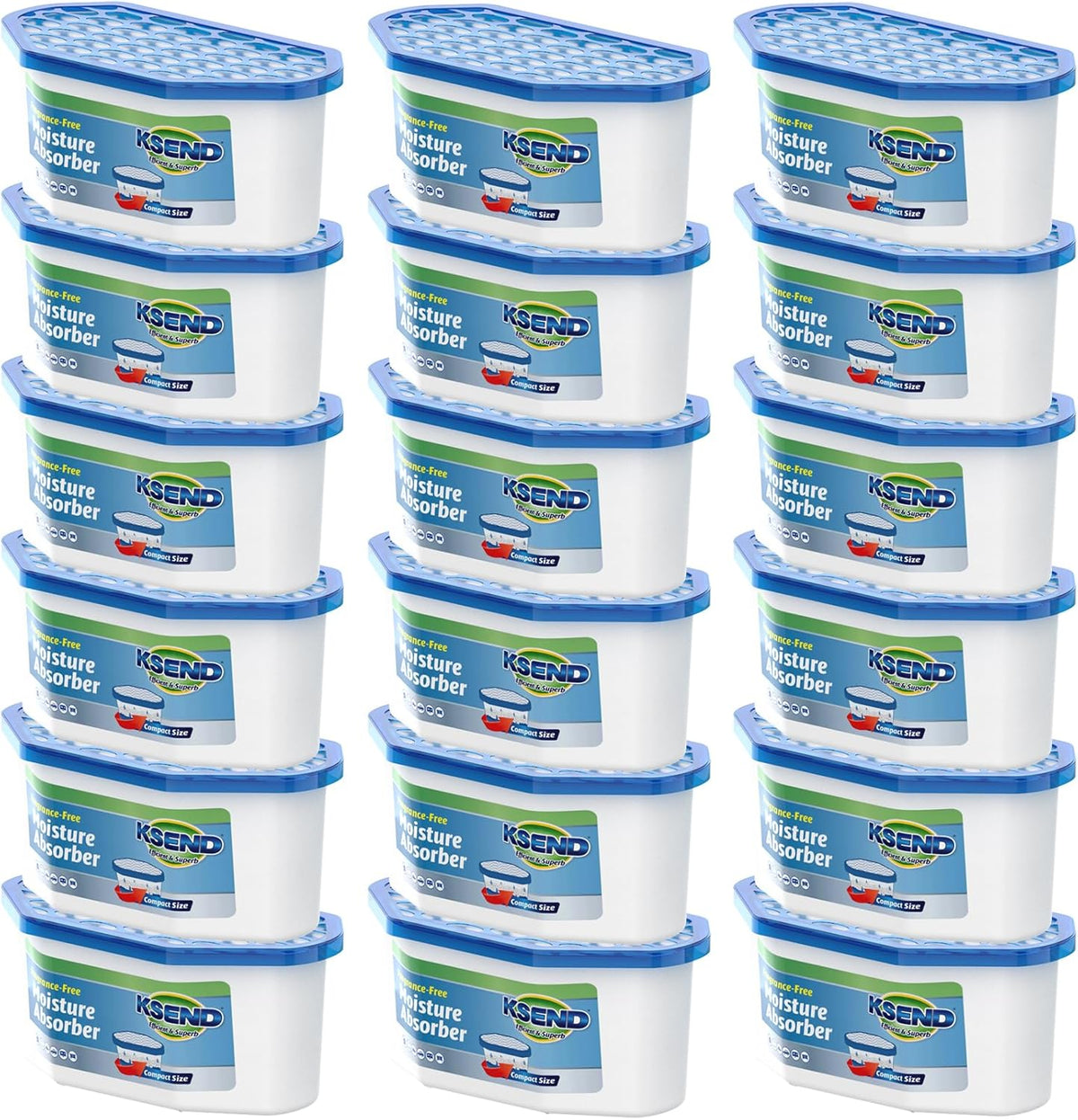 Moisture Absorbers, 18 Pack, Compact Dehumidifier for Closet, Efficient Humidity Absorber Boxes