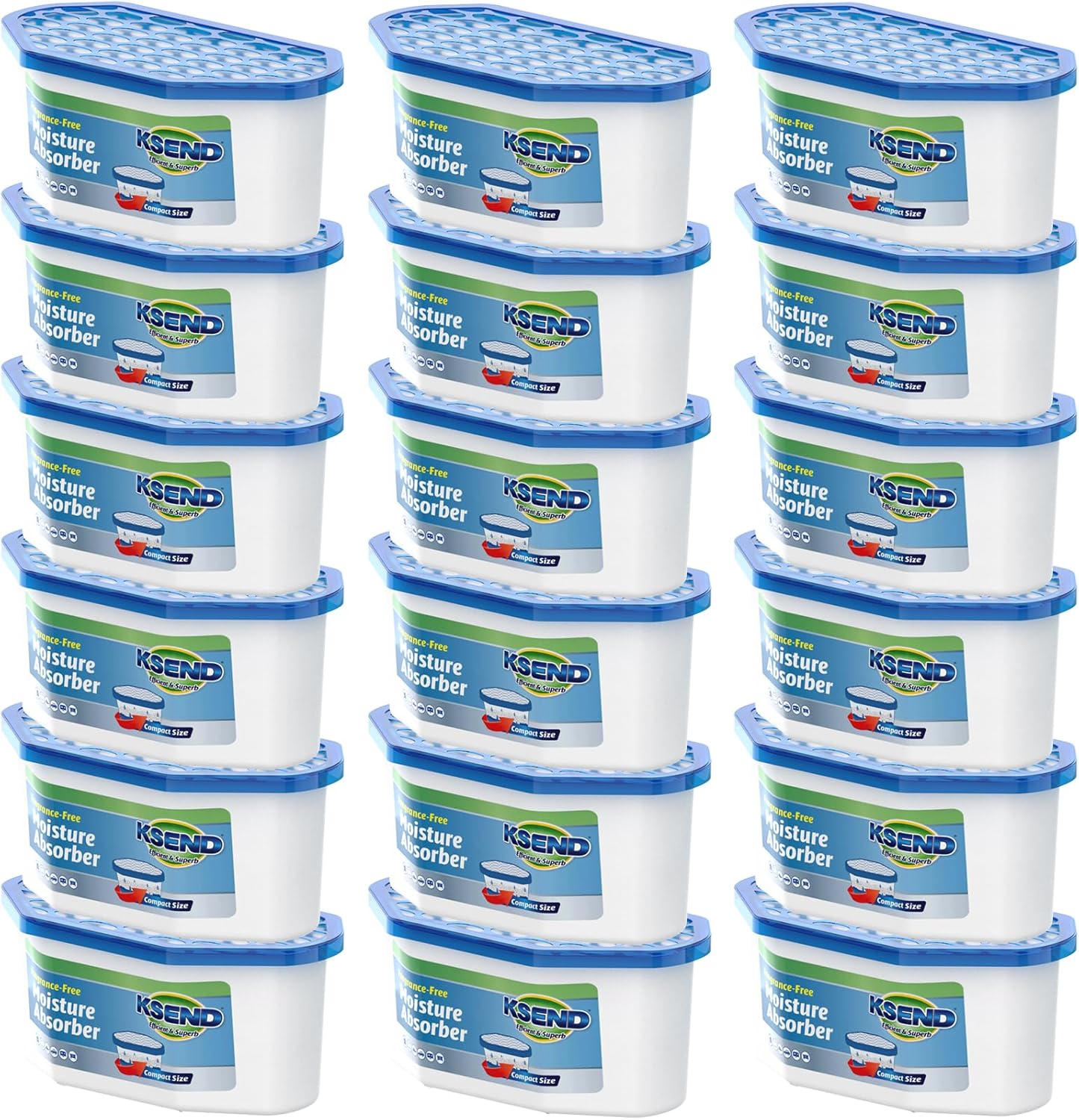 Moisture Absorbers, 18 Pack, Compact Dehumidifier for Closet, Efficient Humidity Absorber Boxes
